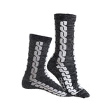 Damensocke Cable Car - Twisted Schwarz - LAI CHUN - Qnoop _Eco_nachhaltige_Mode_Fashion_Design_Fair_Green_Conscious_Onlineshop