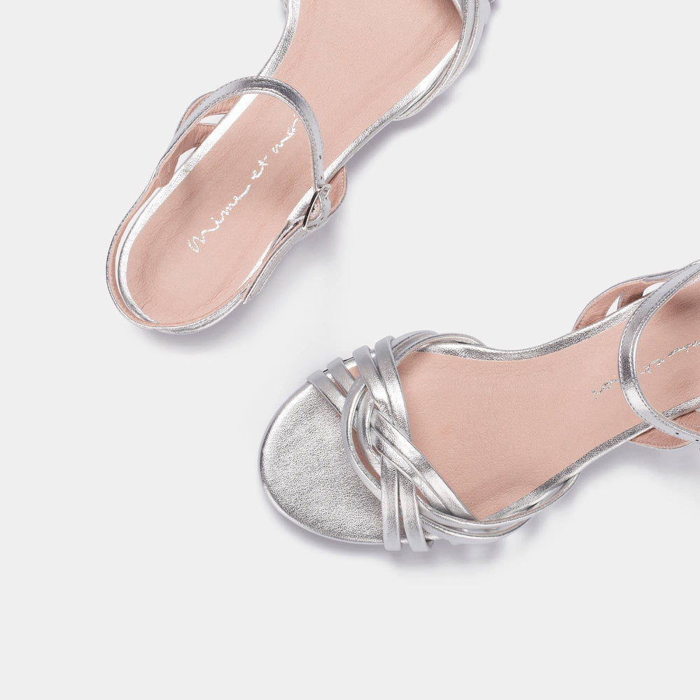 Perfect Match Silver Sandale inkl. flache Absätze - LAI CHUN - Mime et Moi _Eco_nachhaltige_Mode_Fashion_Design_Fair_Green_Conscious_Onlineshop